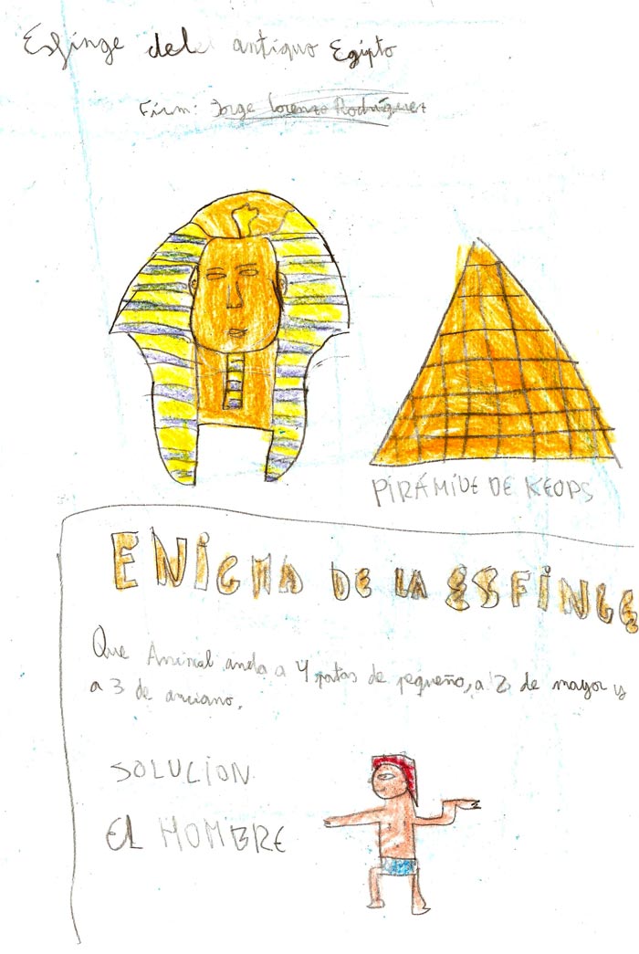 Esfinge del antiguo Egipto